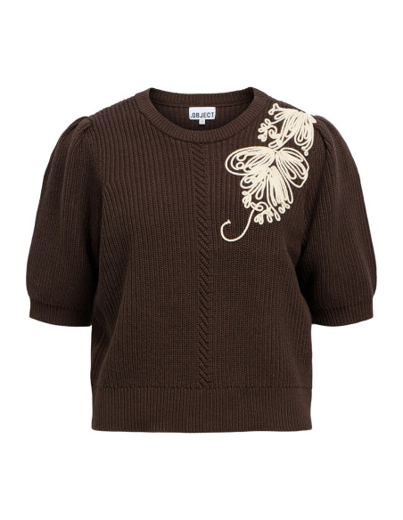 OBJSTAR SS RE KNIT PULLOVER