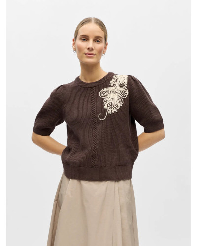 OBJSTAR SS RE KNIT PULLOVER