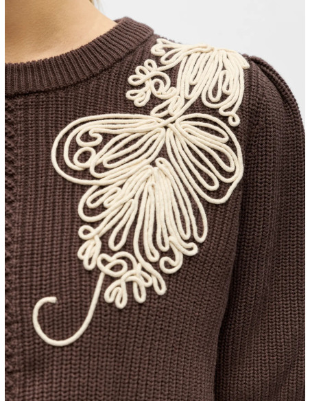 OBJSTAR SS RE KNIT PULLOVER