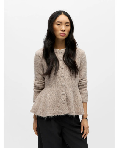 OBJSAGGIA  LS PEPULM KNIT CARDIGAN