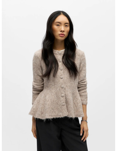 OBJSAGGIA  LS PEPULM KNIT CARDIGAN
