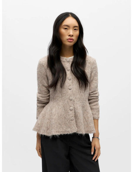 OBJSAGGIA  LS PEPULM KNIT CARDIGAN