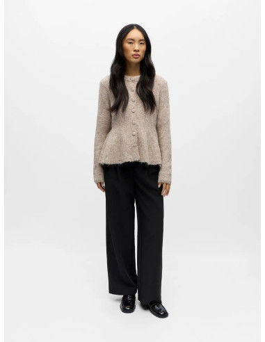 OBJSAGGIA  LS PEPULM KNIT CARDIGAN