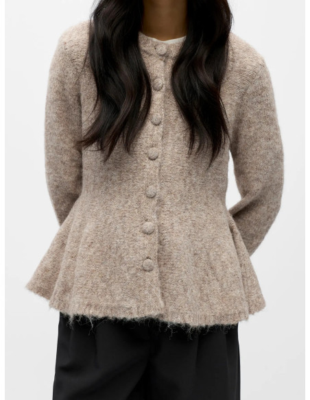 OBJSAGGIA  LS PEPULM KNIT CARDIGAN
