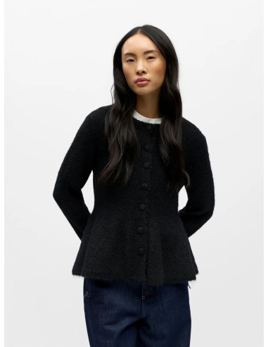 OBJSAGGIA  LS PEPULM KNIT CARDIGAN