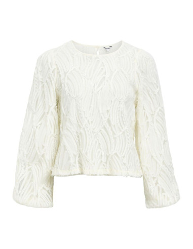 OBJLUCIE LS RE O-NECK TOP