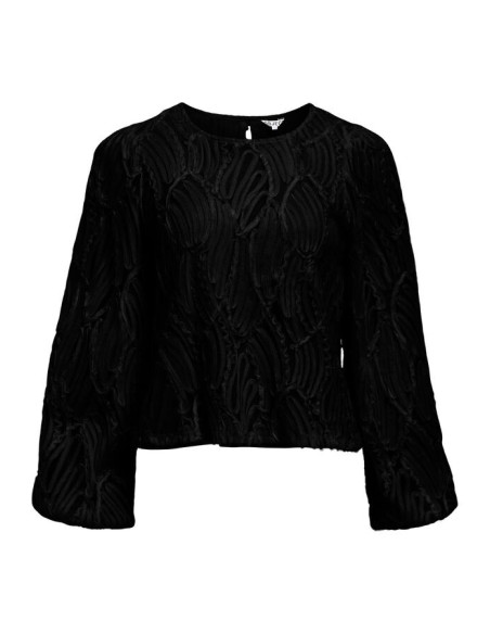 OBJLUCIE LS RE O-NECK TOP