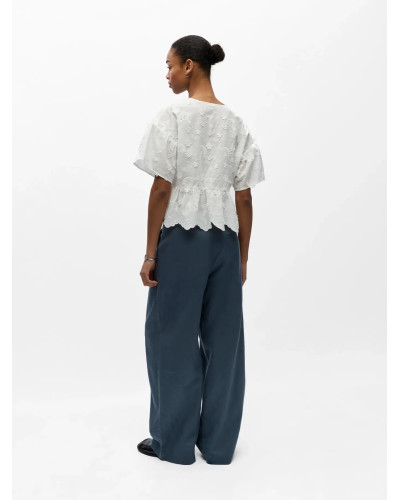 OBJLORA SS RE V-NECK TOP 2