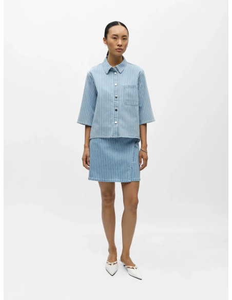 OBJSANNI 2-4 RE DENIM SHIRT