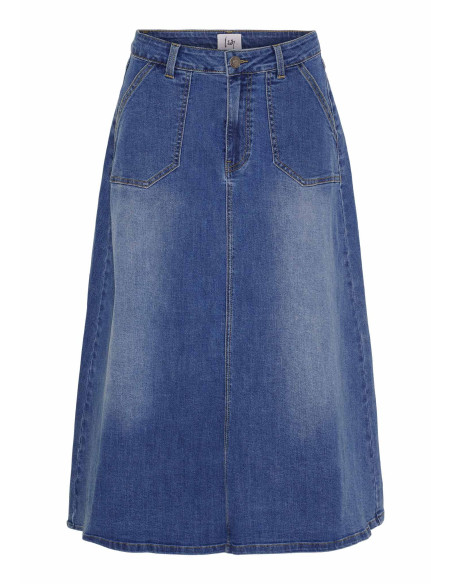 ISAY CARPI DENIM SKIRT