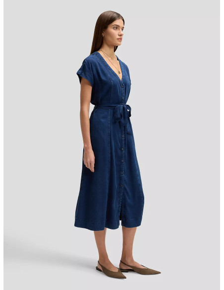 LEE BELTED MIDI DRESS