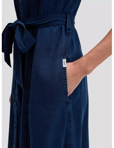 LEE BELTED MIDI DRESS