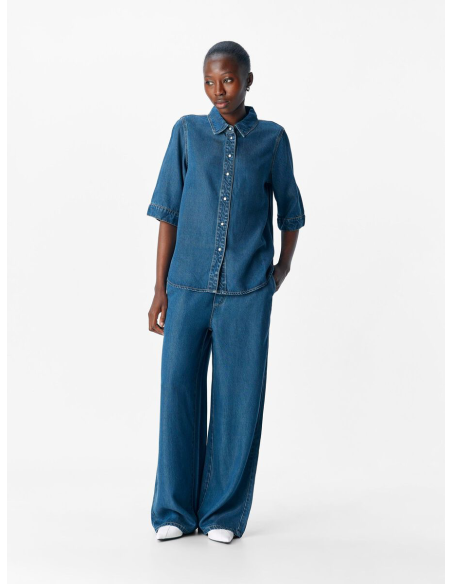 OBJFRAME RE DENIM TOP