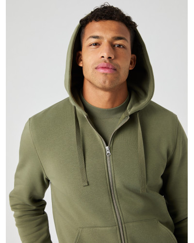 BORG CENTRE ZIP HOODIE