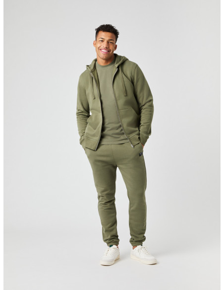 BORG CENTRE ZIP HOODIE