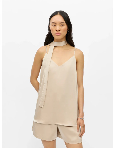 OBJCHILLI LO SINGLET V-NECK TOP
