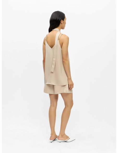 OBJCHILLI LO SINGLET V-NECK TOP