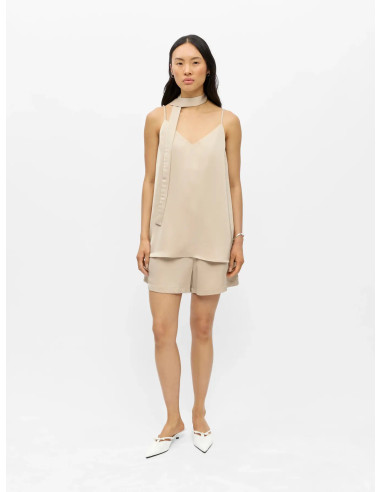 OBJCHILLI LO SINGLET V-NECK TOP