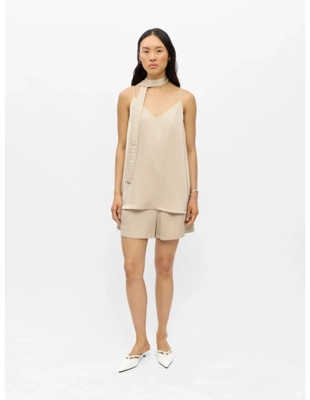 OBJCHILLI LO SINGLET V-NECK TOP