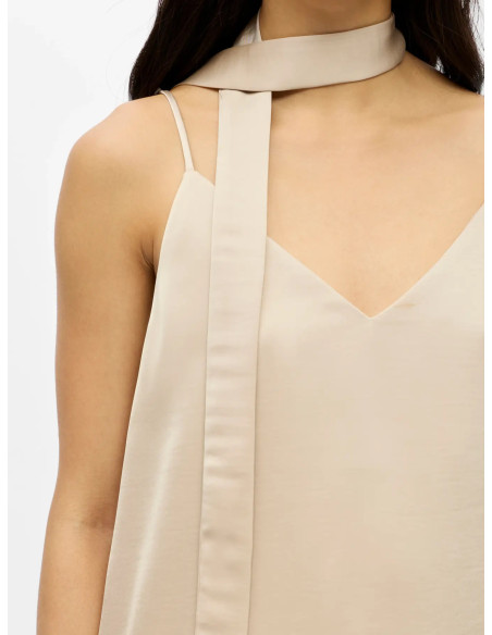 OBJCHILLI LO SINGLET V-NECK TOP