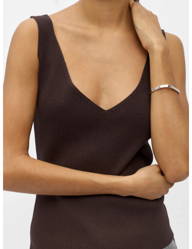 OBJKUNI TESS SINGLET KNIT TOP