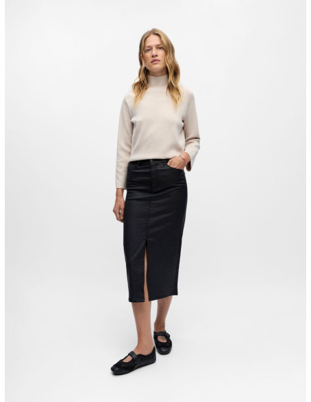 OBJNAYA COATED MW SKIRT