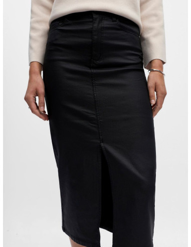 OBJNAYA COATED MW SKIRT