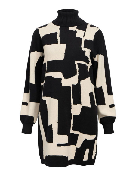 OBJRAY LS ROLLNECK DRESS