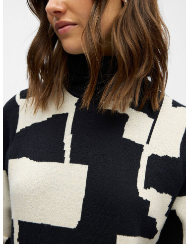 OBJRAY LS ROLLNECK DRESS