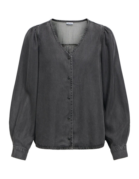 OBJFRAME RE LS V-NECK TOP