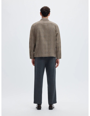 SLHRLXSVEND CHECK WOOL BLEND
