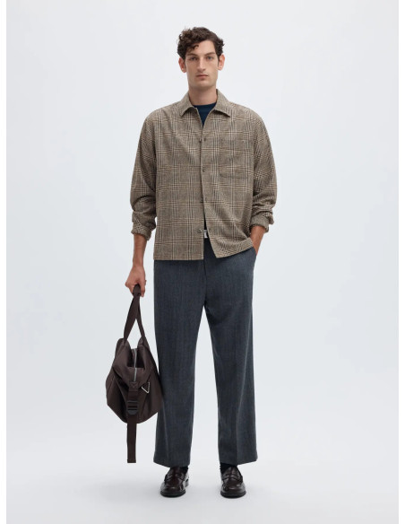 SLHRLXSVEND CHECK WOOL BLEND