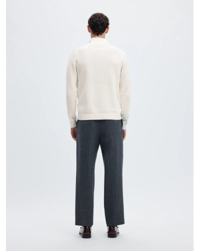 SLHDANE LS KNIT STRUCTURE HALF ZIP 2
