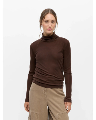 OBJALMA LS ROLL NECK TOP