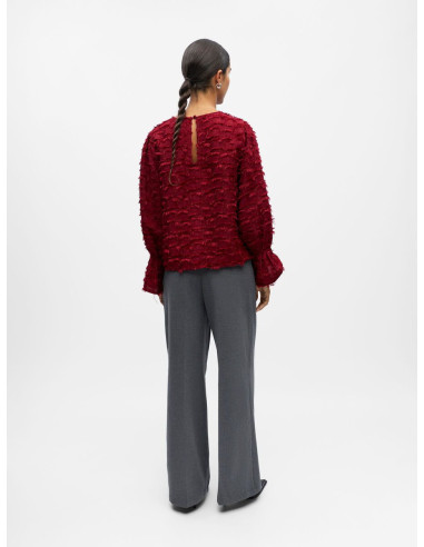OBJDARIA RE LS O-NECK TOP
