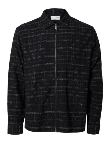 SLHJAMES CHECKS ZIP OVERSHIRT