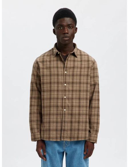 SLHREGNOAH BRUSHED TWIST SHIRT