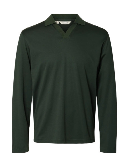 SLHFAVE SPLIT NECK LS POLO