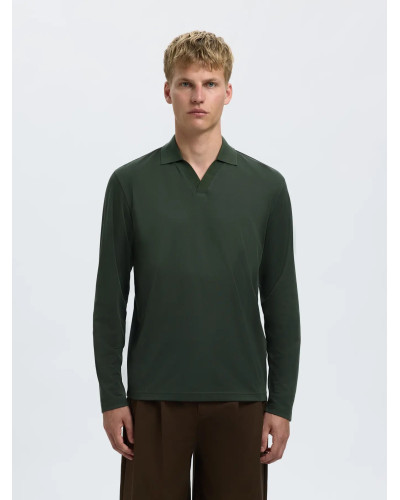 SLHFAVE SPLIT NECK LS POLO 2