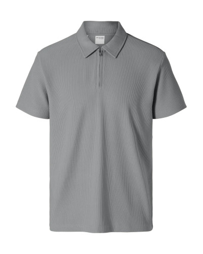 SLHPLISSE HALF ZIP POLO