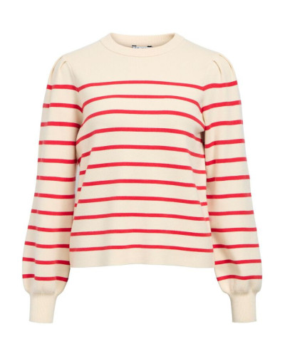 OBJREYNARD LS RE PUFF SLEEVE KNIT