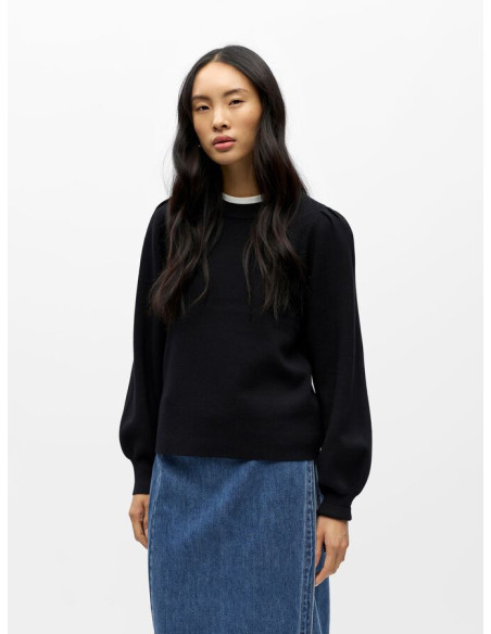 OBJREYNARD LS RE PUFF SLEEVE KNIT