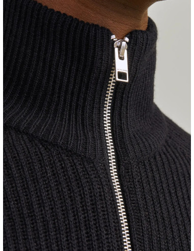 JJPANNEL KNIT ZIP CARDIGAN