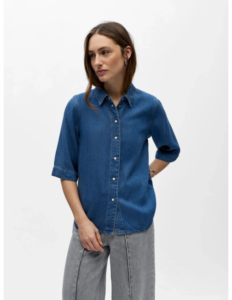 OBJFRAME RE DENIM TOP